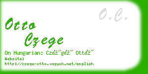otto czege business card